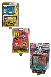 DIECAST cars B Elliott #94 McD 00, J Nadeau #9 CN 99, E Irvan #36 M&M's 99 1/64 - Picture 1 of 7