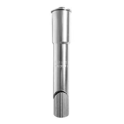Silver Aluminum Bicycle Stem Adapter Converter 22.2mm Quill to 1" Threadless - Image 1 of 4