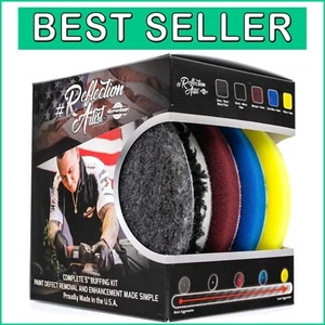Complete 6" Buffing Kit with 5 URO Line Pads - Effortless Car Finish Perfection - Picture 1 of 9