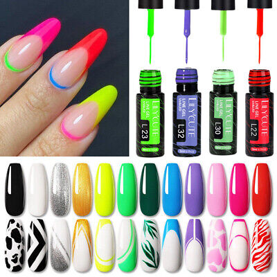 LILYCUTE UV Painting Gel Nail Art Gel Nail Polish Manicure Tools Liner Gel DIY • 1.55€