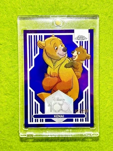 KENAI Disney 100 PURPLE REFRACTOR # /299 SP Card 2023 Topps Chrome BROTHER BEAR - Picture 1 of 24