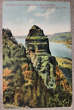 St. Peters Dome Banks of the Columbia River Vintage Postcard posted 1909