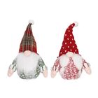 Christmas Gnome Holiday Decoration with LED Lights Swedish Tomte Plush for