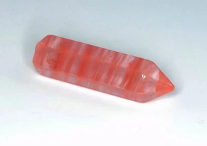 31X8MM CHERRY QUARTZ GEMSTONE RED PINK POINT LOOSE BEADS 2 BEADS - Picture 1 of 4