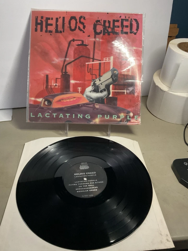 Helios Creed Lactating Purple Vinyl Record LP 1991 Amphetamine AMREP 003 A5 - Image 1 of 3