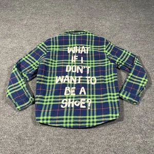 Camisa a cuadros de franela manga larga Cakeworthy Rachel Friends para mujer talla grande - Imagen 1 de 8