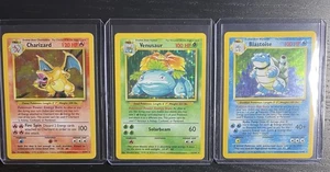 Base set holo Trio (Charizard, Venusaur, Blastoise) - Picture 1 of 7