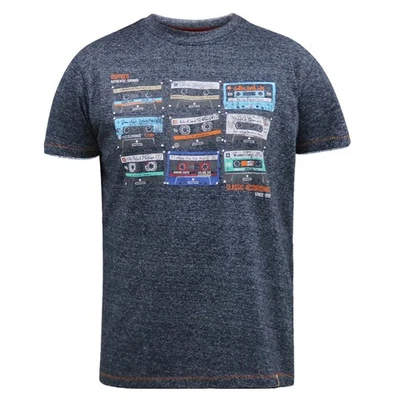 Duke  Camiseta D555 Apsey Cinta de cassette para Hombre (DC494) - Imagen 1 de 4