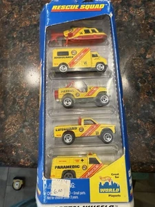Hot Wheels Lot de 5 voitures - Rescue squad - Neuf en boite (1997) jeux du monde - Photo 1/9
