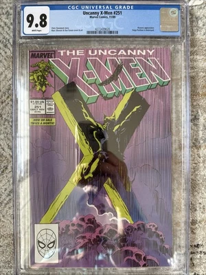 X-Men #251 CGC 9.8 White pages ICONIC SILVESTRI COVER - Image 1 of 2