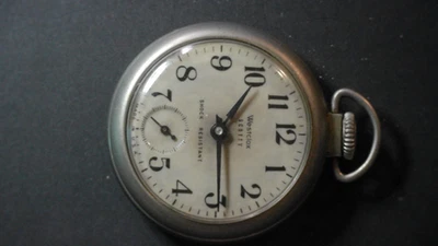 Vintage Westclox Scotty Pocket Watch Silver 50s Made In USA ( Not Working ) - Image 1 of 4