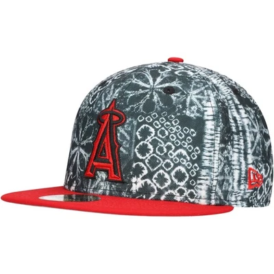 Men's New Era Black Los Angeles Angels Sands 59FIFTY Fitted Hat - Image 1 of 4