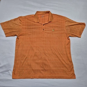 Masters Tech Polo Shirt Men XXL Orange Augusta National Golf Short Sleeve 2XL - Picture 1 of 5