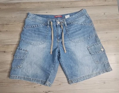 Pantalones cortos de mezclilla para mujer Unionbay con cordón azul talla 11 escuela aire libre mamá Foto 1 de 4