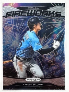 Béisbol Panini Prizm 2025 #17 - Inserto de fuegos artificiales Carson Williams Tampa Bay - Imagen 1 de 2
