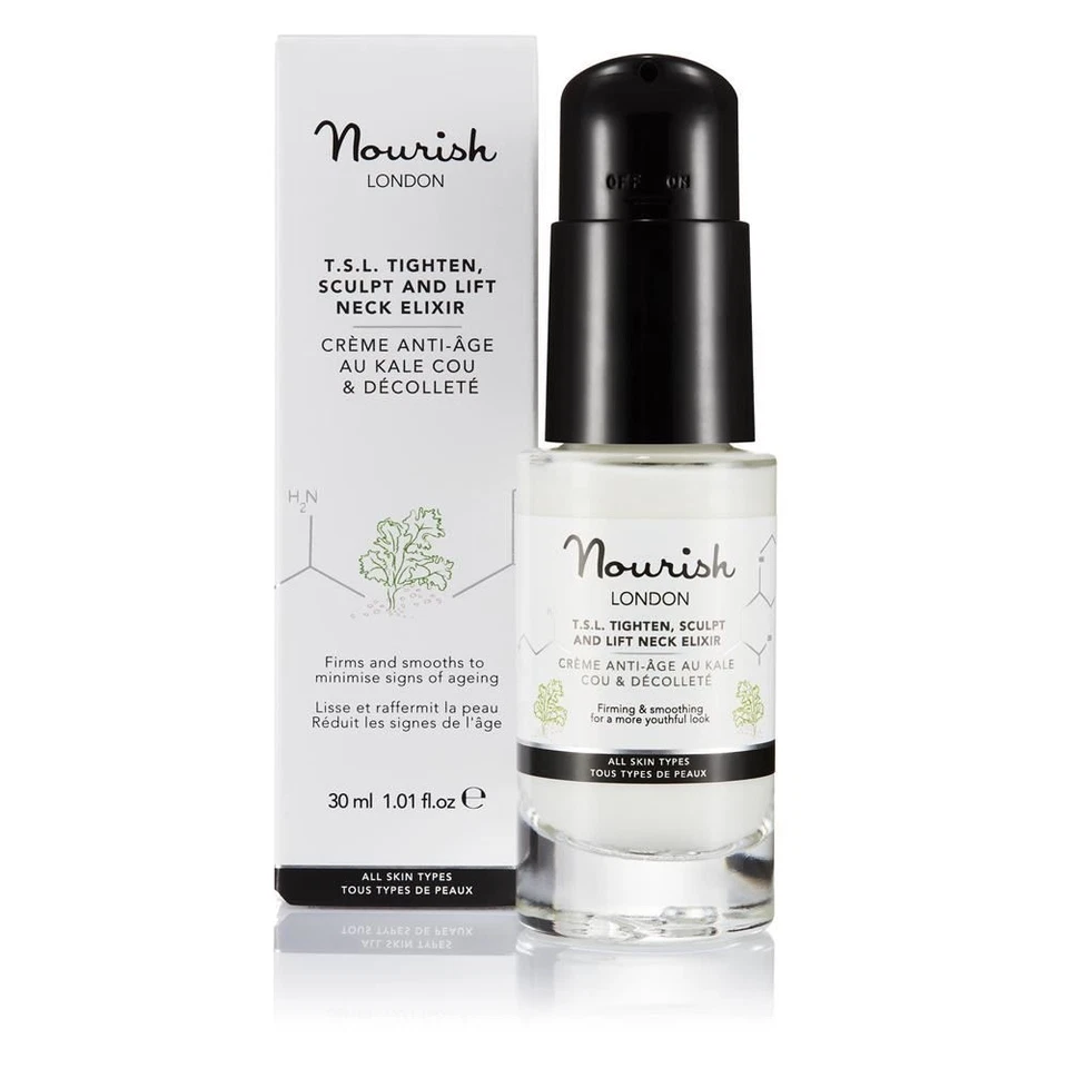 Nourish London TSL Stringere Scolpire e Sollevare Elisir Collo 30ml 79% Biologico - Immagine 1 di 1