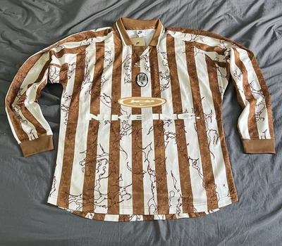 Nike INC Air LS Victory Soccer Jersey Light Brown Striped IB9007-281 Men Size M - Image 1 of 4