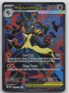 Pokemon Card Mega Lucario ex - Ultra Rare ME01: Mega Evolution 160/132 NM - Picture 1 of 2