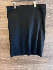 Spanx pencil skirt Black Bod-a-Bing Lined Large Slip Shape Wear Tummy Slim - Picture 1 of 7