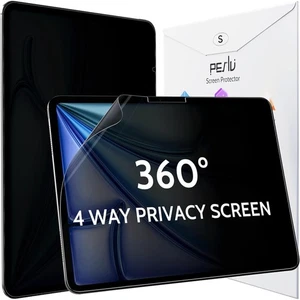 2 Pack 360° Privacy Screen for iPad Air 13 Inch 2024/2025 (M2/M3, 6th/7th Gen) - Picture 1 of 7