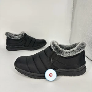 Minnetonka-Timpson Tulsa Zapatos Forrados de Piel Sintética Botines Mujer Talla 10 Negros Nuevos - Imagen 1 de 12