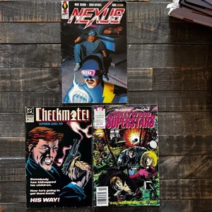 Hollywood Superstars #1 (Epic/Marvel, 1990), Checkmate #26 1990, Nexus #77 1991 - Bild 1 von 7