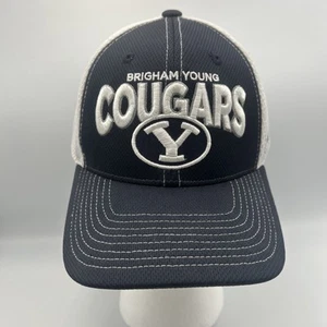 BYU Cougars Hat Cap Snapback Trucker Blue Foam Embroidered NCAA Brigham Young - Picture 1 of 5