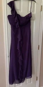 NEW with tag Ever-Pretty Women One-Shoulder Chiffon Evening Gown Purple Size XL - Picture 1 of 11