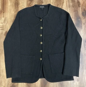 Rag & Bone Nancy Long Rib-knit Wool-Blend Jewelneck Cardigan W/Gold tone Buttons - Bild 1 von 9