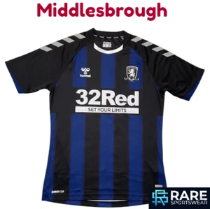 AUTHENTIC MIDDLESBROUGH 2020-21 AWAY FOOTBALL SHIRT SMALL ADULT HUMMEL (MINT ) - Picture 1 of 8