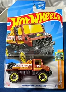 Hot Wheels - Mercedes-Benz Unimog 1300 #61 HW Haulers 4/5 Brown - Picture 1 of 3