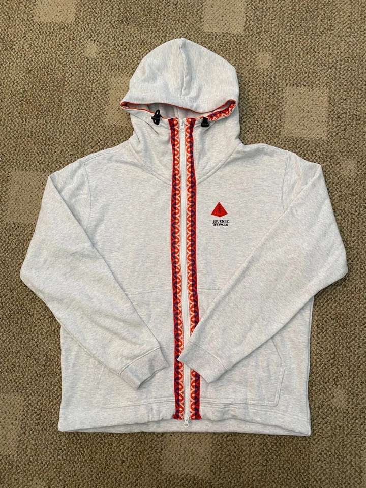 Nike Kyrie Irving Full Zip Hoodie Sweatshirt Jacket Gray DA6689-051 Mens Size XL