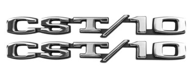 NOVO Par de Emblemas Frontais Fender CST/10 / PARA 1969-70 CHEVY TRUCK SUBURBAN / 9610 - Imagem 1 de 4