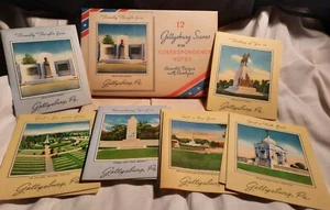 12 scene di Gettysburg vintage per biglietti corrispondenza 6 disegni diversi - Foto 1 di 5