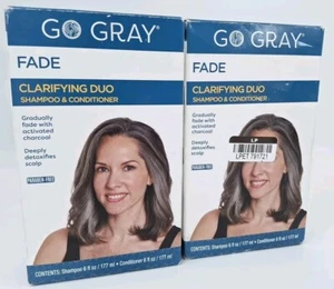 2X Go Gray Fade Clarifying Duo - Charcoal Shampoo and Conditioner, 6 oz - Picture 1 of 6