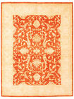 Tapis de zone vintage noué à la main 4'9" x 6'6" tapis en laine traditionnel