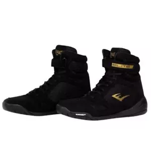 Stivali da boxe alti Everlast Elite 2.0 neri sparring scarpe da ginnastica scarpe ad anello - Foto 1 di 6
