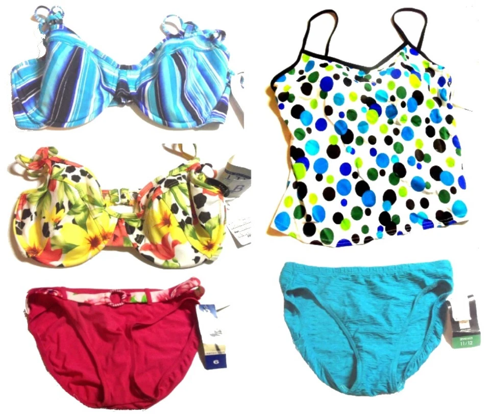 Bikini y Tankini Baltex & Body ID Traje de Baño Tallas Separadas 6-12 Nuevo con Etiquetas/NUEVO SIN ETIQUETAS Foto 1 de 1