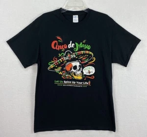 Cinco De Mayo Baja's Restaurant T-Shirt Erwachsene L Mexican Scull schwarz Port & Compa - Bild 1 von 6