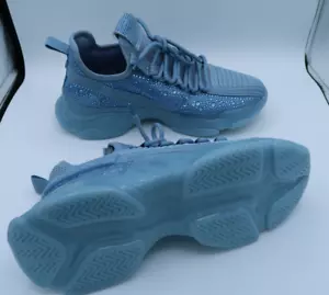Steve Madden Maxima Damen Strass Turnschuhe Baby blau Größe 8,5M NEU - Bild 1 von 10