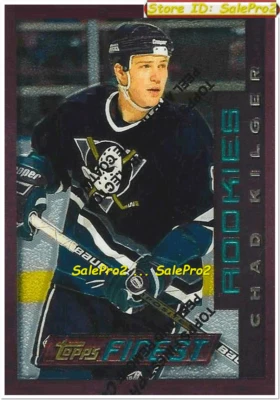TOPPS FINEST 1995 CHAD KILGER NHL RC ANAHEIM DUCKS STAR MINT ROOKIE #81 - Image 1 of 2