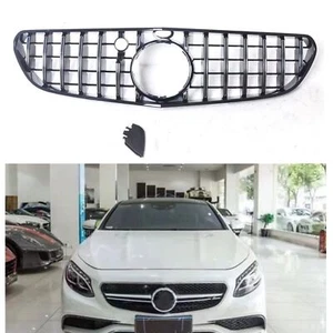 Für 2015 2016-2017 Benz W217 S63-coupe GT Frontstoßstange Gitter Silber - Picture 1 of 7