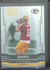 2005 Donruss Throwback Threads Foil Rookie #192 Aaron Rodgers No 734 of 999