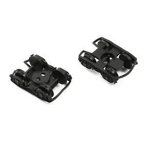 12pcs Model Railway HO Scale 1:87 POM Bogies with 36" Plastic Wheels HP2387 - Picture 1 of 6