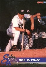 1999 Choice Salem Avalanche BOB MCCLURE RC ROCKIES PITCHING COACH