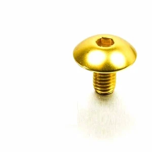 Vite TCBEI in Ergal Oro Testa Bombata M6x20 (Misure Ø6x20 mm) - Foto 1 di 3