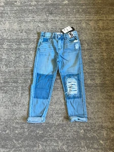 Youth Girls Denim Ripped Jeans Size 5 Cotton On Blue Q8 - Picture 1 of 8