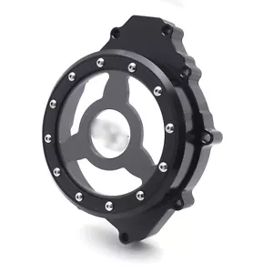 Left Engine Stator Cover Crankcase For YAMAHA YZF R1 1998-2003 Black & Clear CNC - Picture 1 of 7