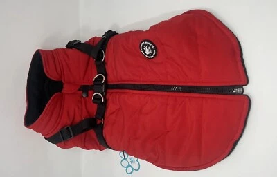 Norbi Pet Red Dog Jacket Vest Harness Fleece Lined XXL Pet Vest - Image 1 of 4