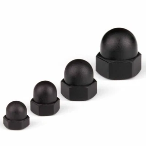 Cap Hex Nuts Black Plastic Cover Hexagon Protection Caps M4M5M6M8M10M12M14M20 - Picture 1 of 5